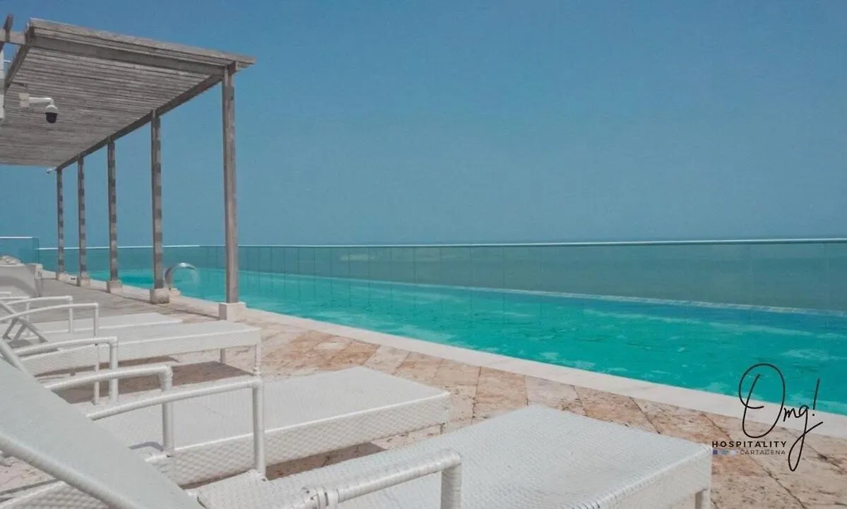 Od805 Acogedor Vista Al Mar Piscina Vista Infinita Lägenhet Cartagena