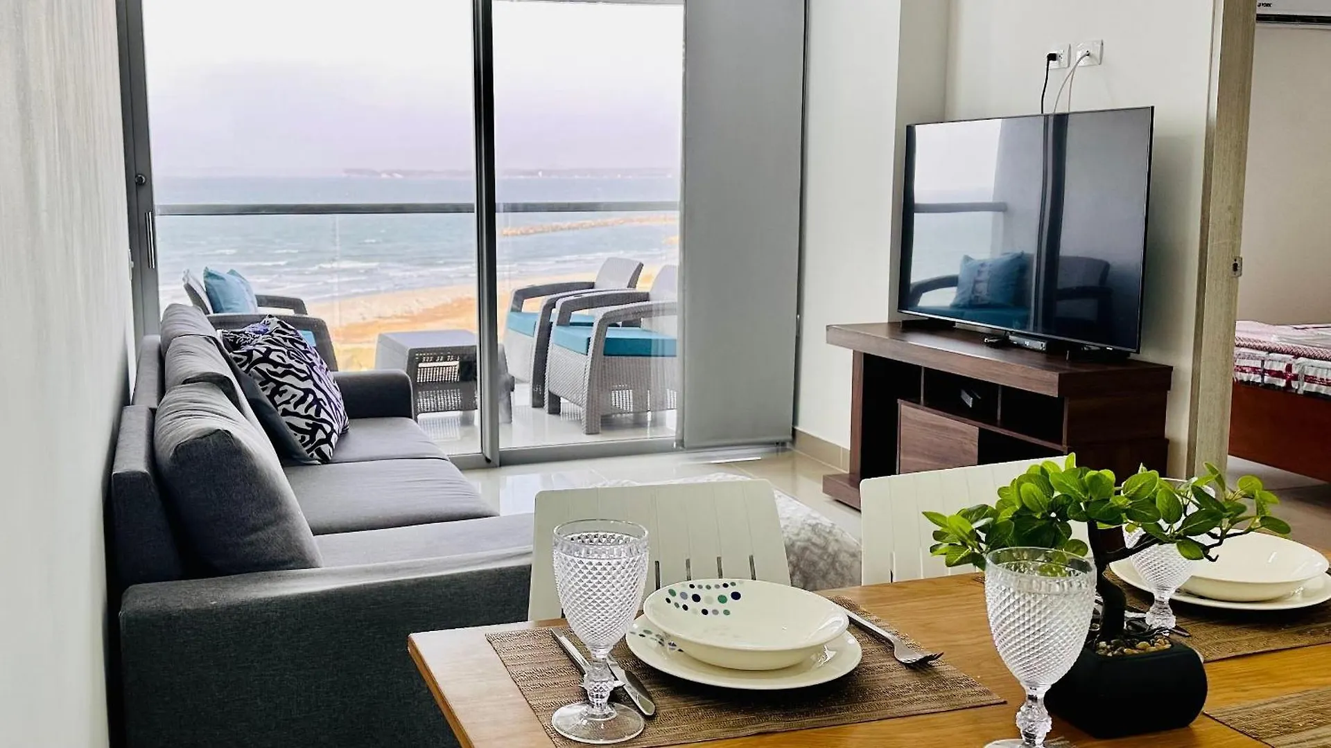 Od805 Acogedor Vista Al Mar Piscina Vista Infinita Apartment Cartagena